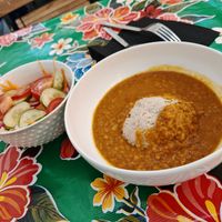 Excellent Dahl with lentils at Magic Potions in Paris
