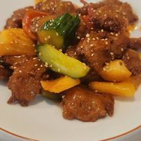 Sweet sour "ribs" at Vidatang Vegetarian Restaurant - 一道汤素食馆 in Haikou