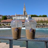 Iced coffee  at Journey Coffee & Books in Bern