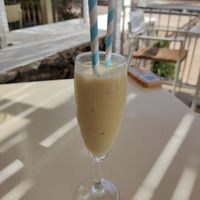 Passion fruit sorbet at Mirador de las Salinas in Lanzarote