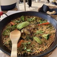 Vegane Paella  at Mirador de las Salinas in Lanzarote