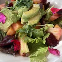 Gemischter Salat  at Mirador de las Salinas in Lanzarote