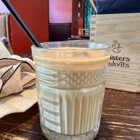 Iced coffe with oat milk   at Misters Biskvīts in Sigulda