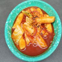 Vegan tteokkbokki at Modern Korean in Vienna