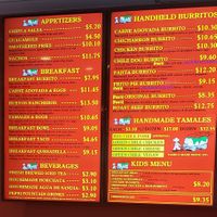 Menu at Posa's Tamale Factory & Restaurant in Santa Fe