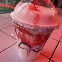 Banana Split Shake  at Moonburger in Brooklyn