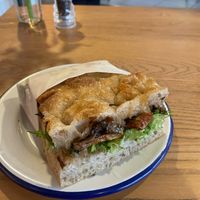 Sticky soy aubergine and tofu sandwich at The Bristol Loaf - Bristol Beacon in Bristol