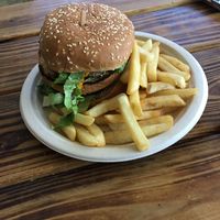 Mac Daddy Burger  at Organix Vegan Deli in Los Angeles