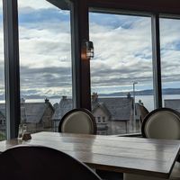View from restaurant at The Terrace Restaurant  in Mallaig