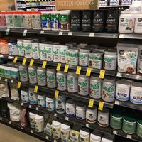 Vegan protein powders at Whole Foods Market in Edina