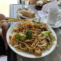 Stir-fried udon noodles w/ vegetables  at Wiarton Inn in Wiarton