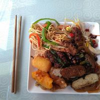 buffet plate  at Yù Sù Gé in Chengdu