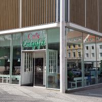 Cafe Erdapfel from the outside at Erdapfel in Luebeck