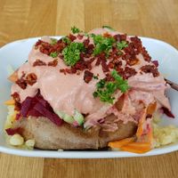 Typical Vegan Meal at Erdapfel in Luebeck