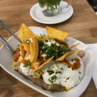 Mexican vegan baked potatoe 🥔❤️  at Erdapfel in Luebeck