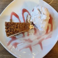 The vegan caramelised biscuit cheesecakee  at Fieldhead Hotel in Leicester