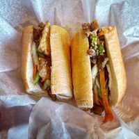 Banh mi. Tofu and mushrooms   at Moonlight Cafe in Seattle