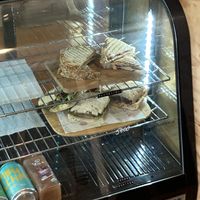 Savory snacks  at Saoco Vegan Bakery in Santiago