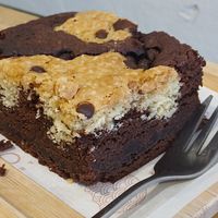 Brownie at Saoco Vegan Bakery in Santiago