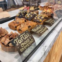 Cakes at Saoco Vegan Bakery in Santiago