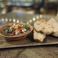Black bean dip and pita  #Veganuary at Surf City Billiards Bar & Cafe in Santa Cruz