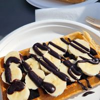 Banan Luxe at Vafleriet in Bergen