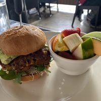 Veggie burger   at Good Stuff Restaurant in Redondo Beach