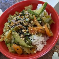 Menu del día. Rice with vegetables. at Inti Nalua Vegan Food in Brisas De Zicatela