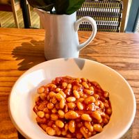 Baked beans at Thyme in Bangor