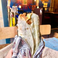 No meat chilli burrito  at Tortilla in Belfast