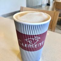 Oat latte at Clements Hope Café in Belfast