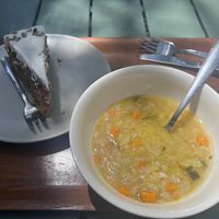 Visit #2 lentil soup & carrot cake  at Sopa - Boronat in Barcelona