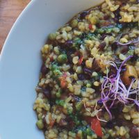 Yummy rice  at Sopa - Boronat in Barcelona