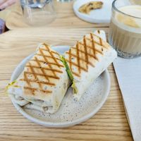 Wrap (they even warmed it up for me 🌷)  at SOA Champs-de-Mars in Paris