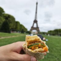 Asian tofu wrap at SOA Champs-de-Mars in Paris