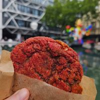 Red velvet and White chocolate cookie at SOA Champs-de-Mars in Paris