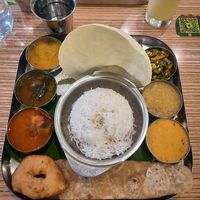 South Indian thali at Sangeetha Vegetarian Restaurant in Paris