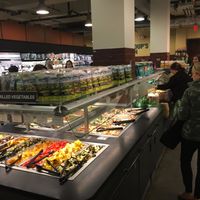 Salad bar inside store at Whole Foods Market - E 57th in New York City