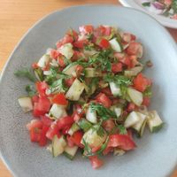 Israeli salad at Indian Bites AND Farango Cafe in Chiang Mai