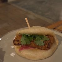 Fried tofu bao at Monoquilha in Ubatuba