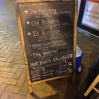 Menu at The Vegan Hot Dog Cart in Orlando