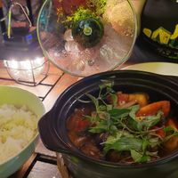 Stew and rice at Phan Gia Riverside Restaurant in Hoi An