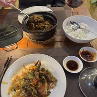 The eggplant hot pot dish  at Phan Gia Riverside Restaurant in Hoi An