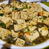 tofu in toon sauce, 香椿豆腐,  NTD 220 at Miaoxin Vegetarian Restaurant - 妙心素食館 in New Taipei City