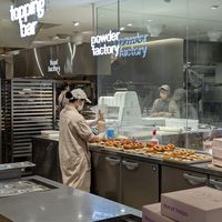 inside at koé donuts in Kyoto