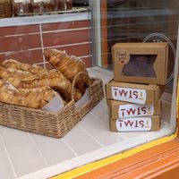 Display at Twist Artisan Bakery in Dublin