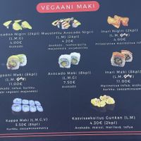 Menu  at Kiimi in Savonlinna
