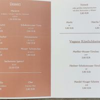 Desserts at Koinonia Albertgasse in Vienna