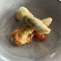 Zucchini flowers   at Otto Ristorante in Sydney