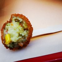 Inside the ball at Fries and More  in Brussels